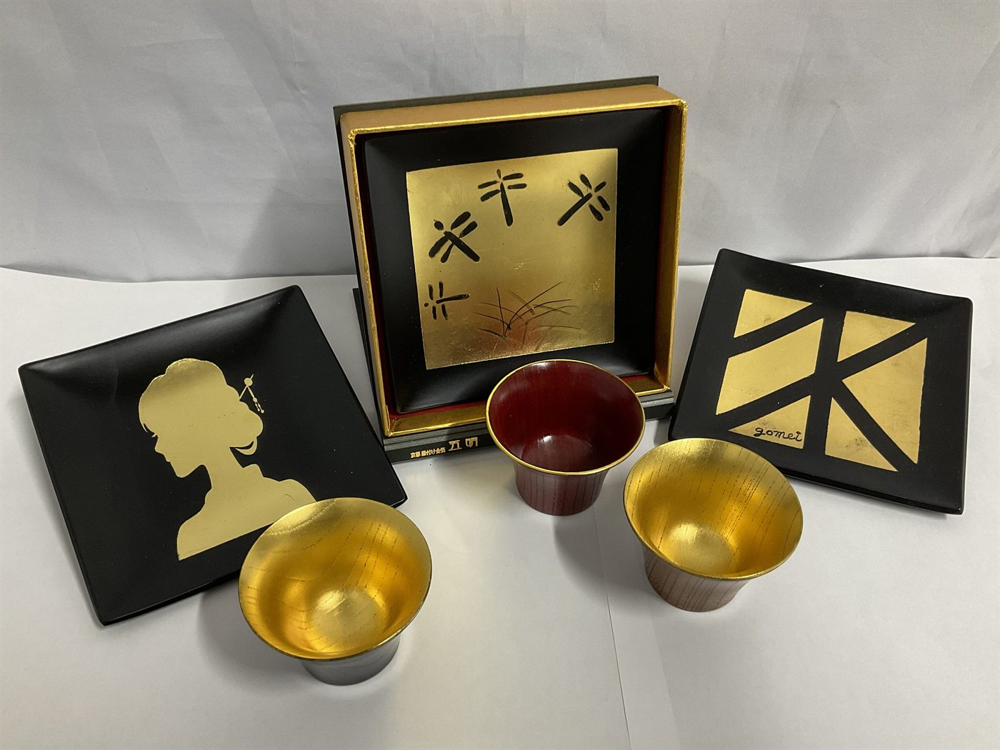 金箔押し体験の完成品見本